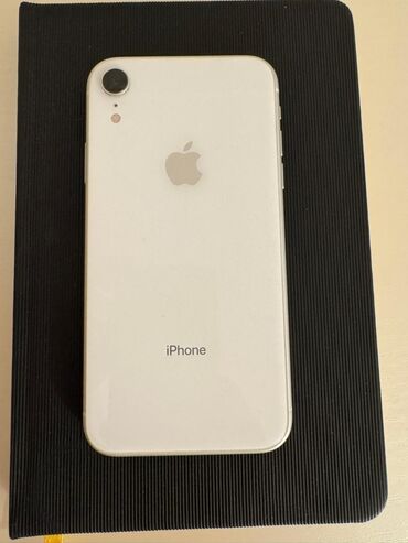IPhone Xr, Б/у, 128 ГБ, Белый, Зарядное устройство, Защитное стекло, 80 %