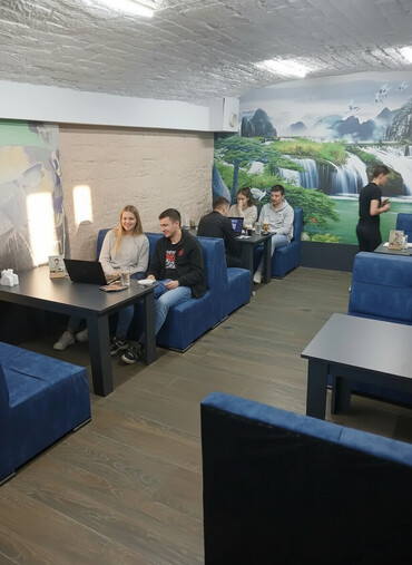 Sifarişlə restoran divanları: Kafe və restoranlar üçün yumşaq oturacaqlar – ikili və üçlü modul — 1