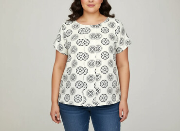 bluzki boho plus size: Жіноча блуза, розмір 2XL