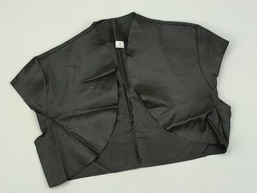 czarne bluzki krótki rękaw obcisła: Blouse, M (EU 38), condition - Perfect