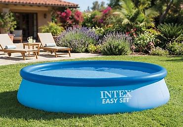 hovuzlar: Elektron Nasos Hediyye. Intex 3.05 × 0.76 m şişmə hovuz 🌊 Yay — 1
