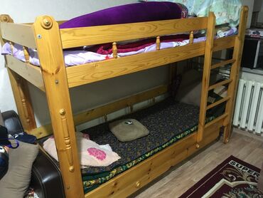 ������������ ������ ���������� �� �������������� в Кыргызстан | ДЕТСКИЕ КРОВАТИ: Продаю 2-х ярусную кровать из дерева. В отличном состоянии. Размер