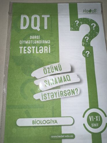 Kitablar, jurnallar, CD, DVD: Hədəf -dərsi qiymətləndirmə testleri-biologiya-(6-11-ci sinif) tam