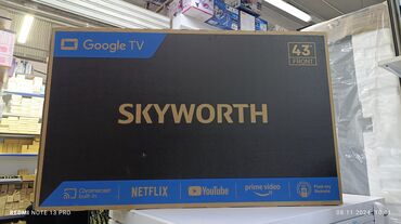 Телевизоры: Новогодняя акция 🥳 🥳 🥳 🎄 🎄 🎄 Телевизор skyworth android 43ste6600