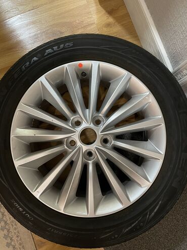 17 колеса: Дөңгөлөктөр монтажда 225 / 55 / R 17, Жай, Колдонулган, Камдык, Жеңил унаалар, Куйма, тешиктери - 5
