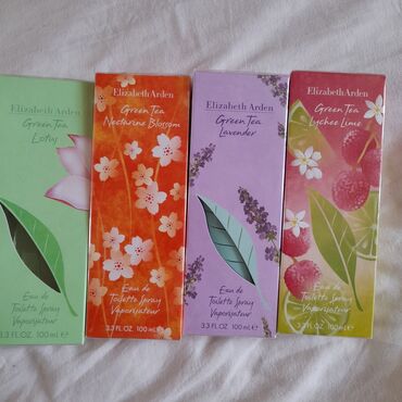 qadın saroçkaları: Elizabeth Arden tərəfindən Green Tea seriyasından dörd ədəd eau de