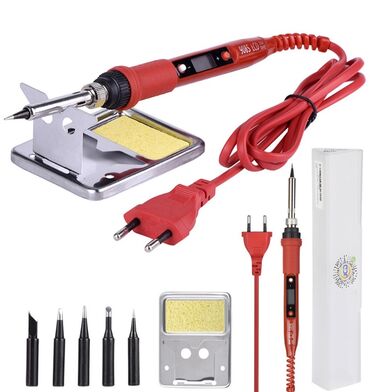 инструменты набор ключей: Паяльник электрический с регулировкой температуры набор JCD 908S