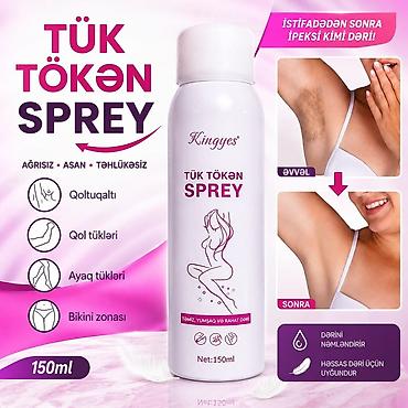 Kingyes Tük Tökən Sprey – 150 ml - Ağrısız, asan və təhlükəsiz