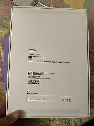 планшеты бишкек: Apple iPad (A16) Wi‑Fi, 128 ГБ — розовый Комплектация: - Планшет iPad — 2