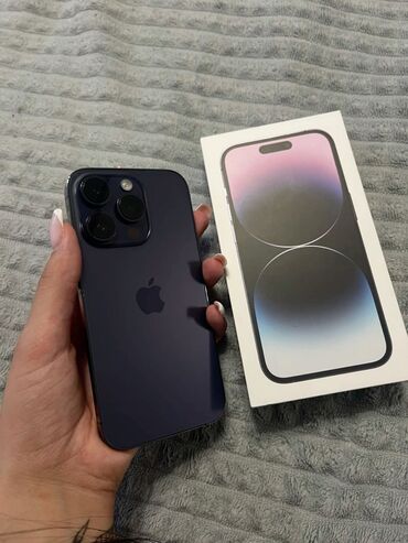 микрофоны игровые: IPhone 14 Pro, Б/у, 256 ГБ, Deep Purple, Зарядное устройство, Чехол, 83 %