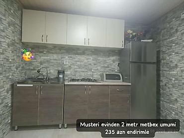 balaca metbex mebelleri: İki metrlik modul mətbəx mebeli - Ümumi uzunluq: 2 metr - Komplekt — 1