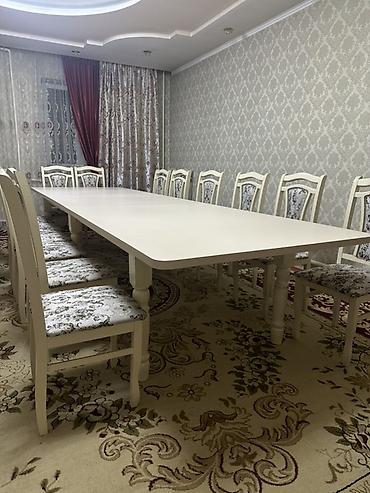 Столы и стулья для зала: Стол и стул для зала, Б/у, Платная доставка, Самовывоз, цвет - Бежевый — 2