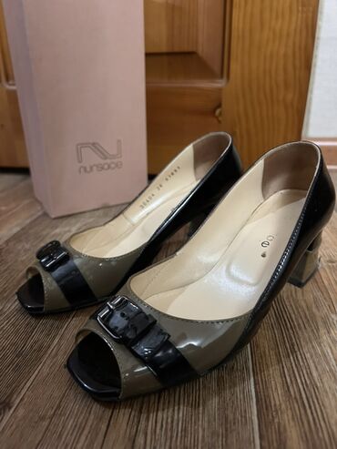 Туфли: Женские туфли (несколько пар) 1) Бежево-оливковые открытые туфли с — 3