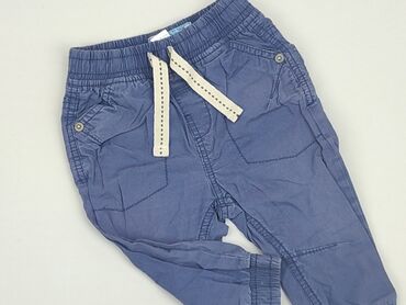 hm koszula w kwiaty: Denim pants, Tu, 9-12 months, condition - Good