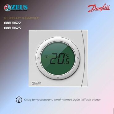 Termostatlar: Danfoss Otaq Termostatı 088U0622 və 088U0625.! Otaq Termostatı — 1