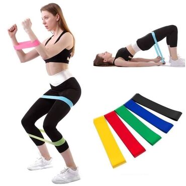 Bandažeri, steznici, korektori: 1150din Set od pet elastičnih traka za jogu, fitnes I aerobik. Sigurne