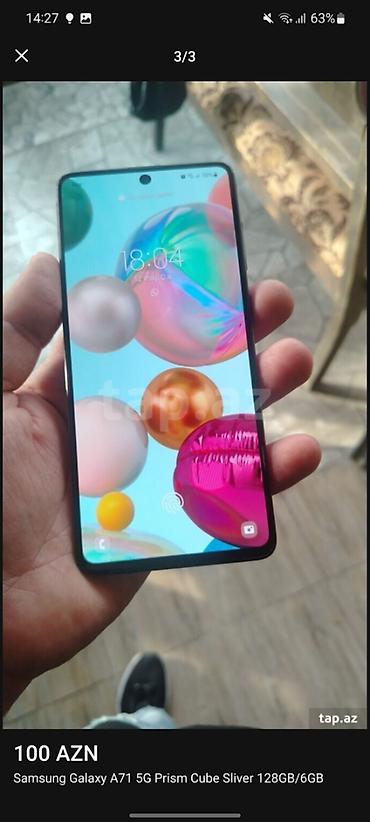 samsung a71: Samsung Galaxy A71, 128 GB, rəng - Boz — 1