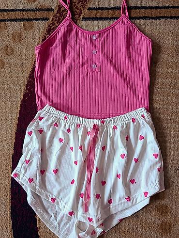 lining 38: Пижама, Трикотаж, Made in KG, На пуговицах, M — 4