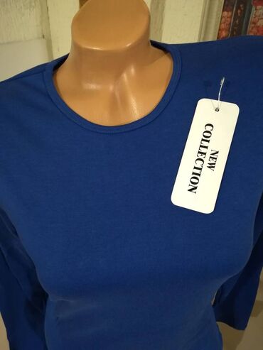 Bluze: XL (EU 42), Pamuk, Jednobojni, bоја - Svetloplava — 2
