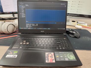 аренда компютер: Ноутбук, MSI, 24 ram gb ГБ ОЭТ, AMD Ryzen 5, 15.6 ", Колдонулган, Жумуш, окуу үчүн, эс тутум NVMe SSD
