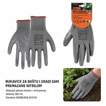 KMT Glatke nitrilne rukavice 9368947 - Tip: rukavice za baštu i