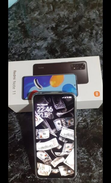 xiaomi mi 11 ultra pro qiymeti: Xiaomi Redmi Note 11, 128 GB, rəng - Göy, 
 Zəmanət, İki sim kartlı, Sənədlərlə