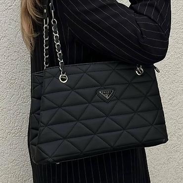 Torbe: Torba za rame, Chanel, Materijal: Platno — 6