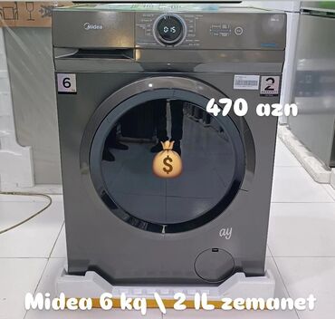 paltar yuyan tap az: Paltaryuyan maşın Midea, 6 kq, Yeni, Avtomat