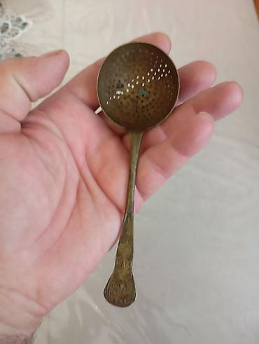 edviyyatlar: Məhsul: Misin çay süzgəci qaşıq - Material: Mis (metal), üzərində — 2