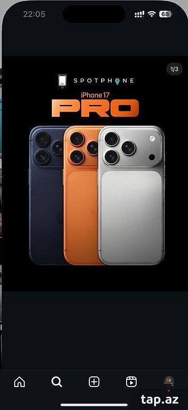 IPhone 17 Pro, 256 GB, Narıncı lalafo.az -da IPhone 17 Pro, 256 GB, Narıncı