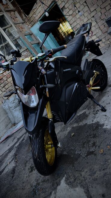 Мотоциклы: Электро мотоцикл Новая резина за 5400сом Новые акамуляторы 6 штук за — 9