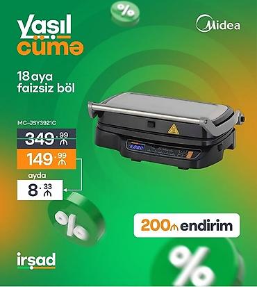 yemək isidici: Midea kontakt qril – model MC-JSY3921C - Rəqəmsal göstərici və — 1