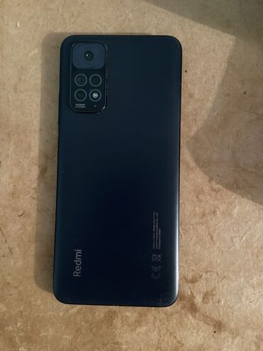 xiaomi redmi note 8 бу: Redmi Note 11, 128 GB, rəng - Qara, Barmaq izi, İki sim kartlı, Face ID