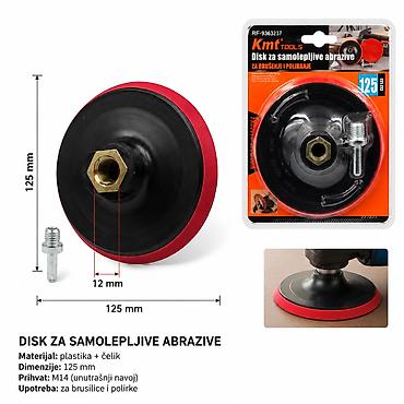 KMT Samolepljivi disk 9363237 Disk za samolepljive abrazive, pogodan