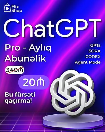 chatgpt plus qiyməti: Süni İntellekt ChatGPT Pro abunəliyi 🚀 ChatGPT Pro ilə gücünü kəşf — 1