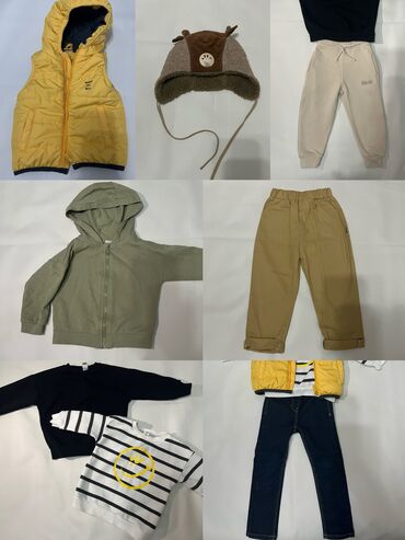 куртка зима детская: )Детская безрукавка KOTONна 12-24 месяцев (600 сом) 2)Детская теплая