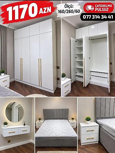 Yataq otağı mebel dəsti – müasir və zövqlü dizaynlı komplekt. Dəstə