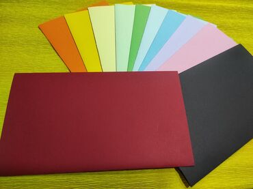 цветные ручки: Конверты цветные картонные 180г.ватсапп
