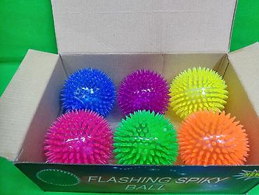 плазма шар: Набор светящихся массажных мячей «Flashing Spiky Ball». - В — 1