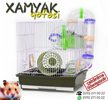 hamster qefesi: Xamyak qəfəsi (cunqarik qefesi) Sevdiyiniz heyvanın rahat və təmiz