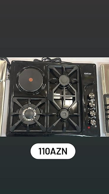 iphone 12 peo: Öztürkler/Türkler markalı kombi plitə – 3 qaz ocağı + 1 elektrik — 2