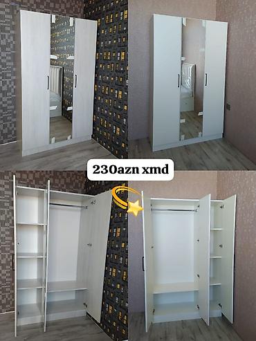 Ev üçün mebel: Üç qapılı paltar şkafı – 230 AZN - Material: laminat/LDSP - Ön hissə — 1
