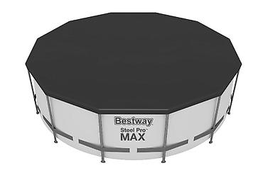 надувный бассейн: Каркасный бассейн Bestway Steel Pro MAX (круглый) 366*122 - Серия — 2