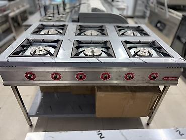 Для кафе, ресторанов: Профессиональная газовая плита Silverinox на 6 конфорок - Тип — 3