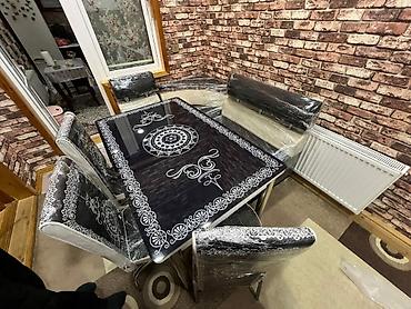 Masa və oturacaq dəstləri: Mətbəx üçün, Yeni, Açılan, 4 stul — 7