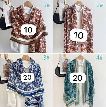 Baş geyimləri: Ketan Material Şarflar 30 manat 
Ölçü 80•180 sm — 8