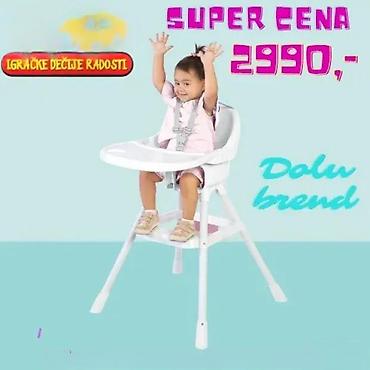 Hranilice: Dečija hranilica sa poslužavnikom – siva - Stabilna konstrukcija sa — 5