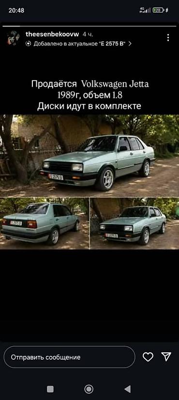 wolksvagen vento: Volkswagen Jetta: 1989 г., 1.8 л, Бензин, Седан — 2