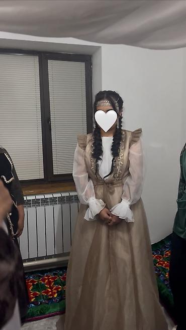 Айымдардын кийими: Продаю своё платье с накидкой с кыз узатуу Очень нежное и красивое — 1