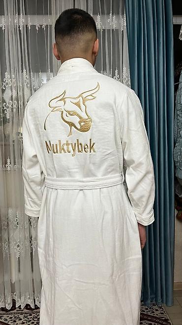 махровые: Мужской домашний костюм, XS, S, M, Новый, цвет - Белый, Самовывоз, Бесплатная доставка, Платная доставка — 7